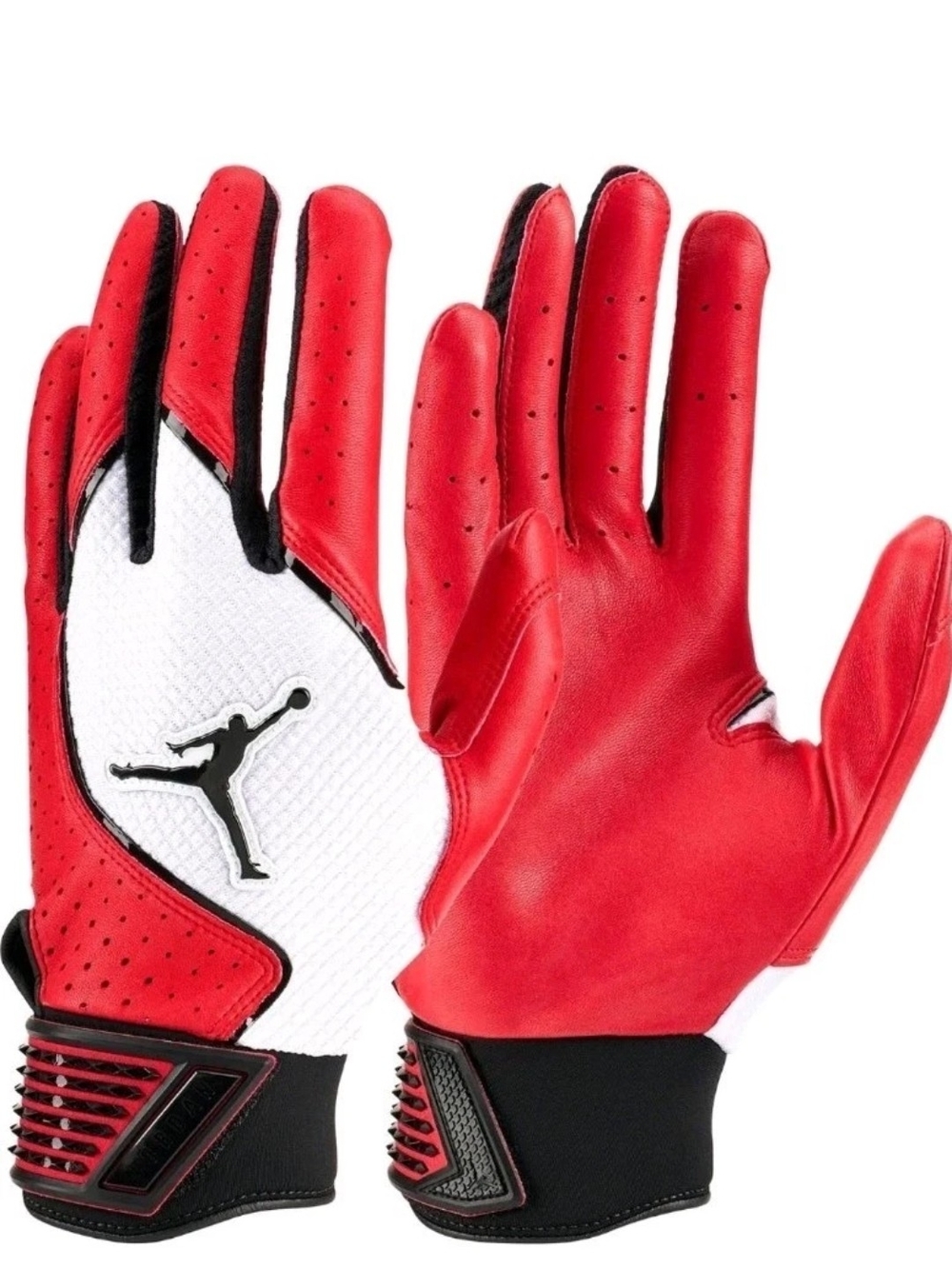 Nike Jordan Fly Elite Batting Gloves Red White Black